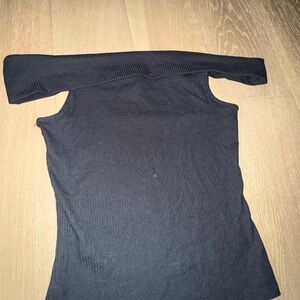 Old Navy Black Off-Shoulder Blouse